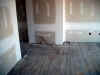 Floor patching in progress...